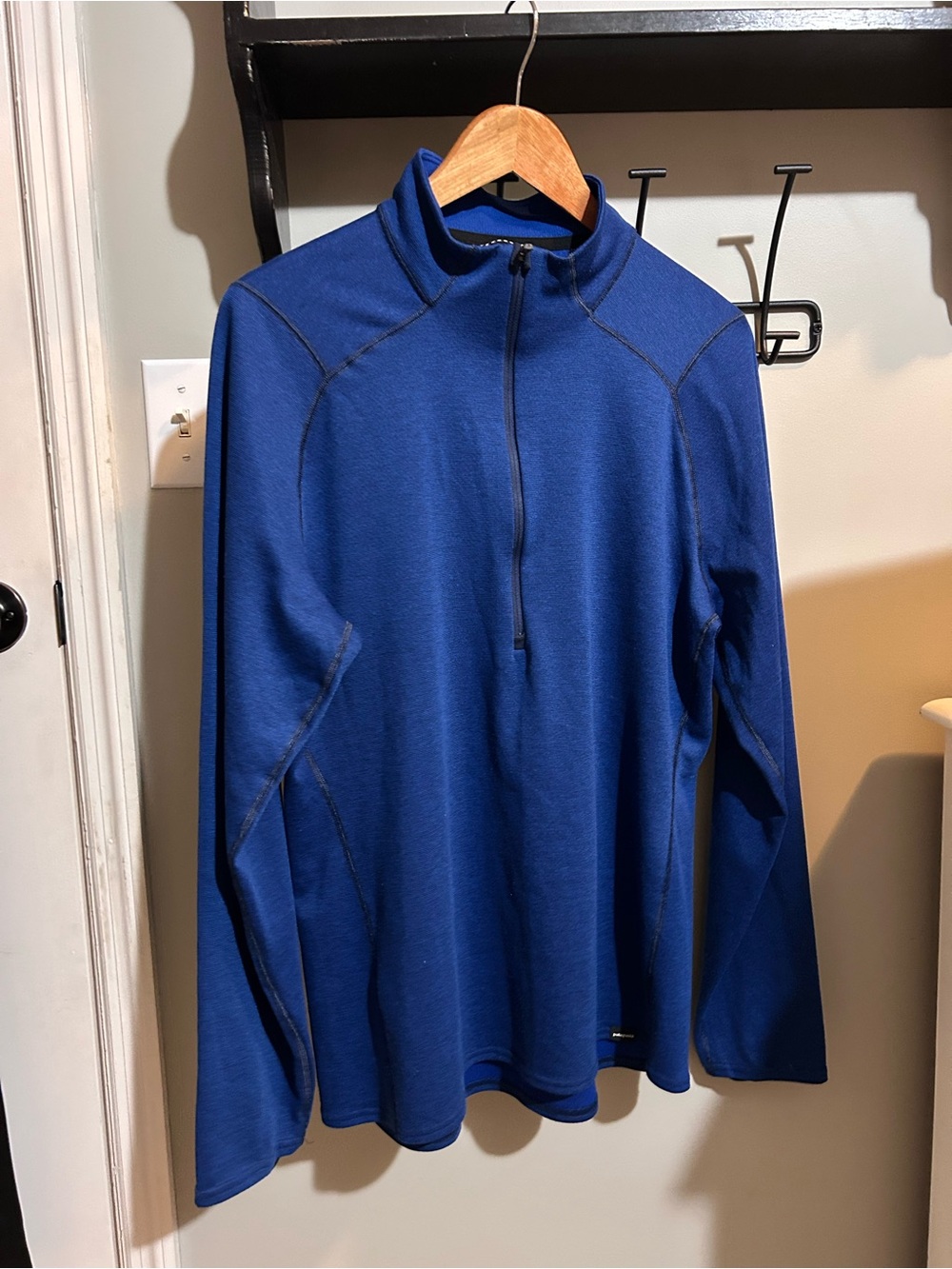 Patagonia Men's Deep Blue Lightweight Quarter-Zip Pullover